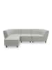 58 aufm Kessel GARTENLOUNGE Set 3 Brandie 279x77x176 mit Outdoorbezug in silber
