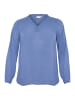 KAFFE curve Langarm-Bluse KCannia Regular fit in Blue Indigo