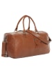 SID & VAIN Leder-Reisetasche Leder Weekender Unisex SEATTLE in braun