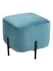 HOMCOM Fußhocker in Türkis 44,5L x 44,5B x 41,5H cm
