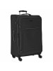D&N Travel Line 9204 - 4-Rollen-Trolley L 76 cm (grau) in schwarz