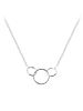 Alexander York Schmuckset Kette mit Anhänger - Armband 3 RINGE 925 Silber - 2-tlg. in silber