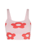 Swirly Damen Crop-Top in PINK
