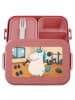 Mr. & Mrs. Panda Snackbox Einhorn Fitness Design ohne Spruch in Rot Pastell
