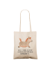 Mr. & Mrs. Panda tote bag Pferd Springen mit Spruch in Creme