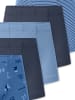 Schiesser Trunk 955 Multi in blau-weiß gestreift, dunkelblau, hellblau