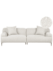 Beliani 3-Sitzer Sofa MATILA in Weiß - (W) 233 x (H) 70 x (L) 94 cm