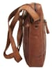 SPIKES & SPARROW Umhängetasche echt Leder in cognac
