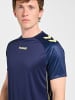 Hummel T-Shirt Hmlblaze Herren in MARINE/SHADOW LIME