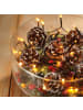 MARELIDA LED Lichterkette Batterie bis 60 Tage Timer 24LED L: 1,7m in schwarz