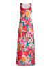 Vera Mont Blumenkleid mit Print in Yellow/Pink