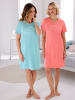 WITT WEIDEN Sleepshirts in aquamarin + flamingo