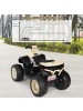 COSTWAY 12V Elektro Kinderquad mit Scheinwerfer in Beige