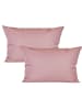 JACK 2er Set Outdoor Kissenhülle 30x50cm Uni in Altrosa