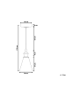 Beliani Pendelleuchten BERGANTES in Transparent - (W) 19 x (H) 120 x (L) 19 cm