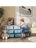 HOMCOM Spielzeugkiste,Blau,113L x 37B x 56,5H cm