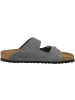 Birkenstock Pantolette Arizona geöltes Nubukleder schmal in grau