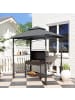 Outsunny Grillpavillon 243L x 148B x 248H cm Dunkelgrau