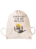 Mr. & Mrs. Panda Sportbeutel Rabe Sombrero mit Spruch in Creme