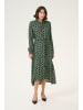 Kaffe Kleid KAoline Relaxed fit in Black Deep/Green Geometric