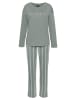 Vivance Active Pyjama in grün gestreift