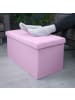 Intirilife Faltbare Sitzbank 76x38x38 cm in LOTUS ROSA