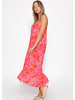 SASSYCLASSY Maxikleid mit Blumen-Print in Pink