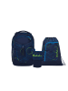 Satch Schulrucksack-Set MATCH "Blue Tech" 3-teilig in Blau