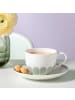 Villeroy & Boch 6er Set Kaffeetassen mit Untertassen Fleur Couleur in 160 ml in Vert