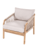 Beliani 3-tlg Sessel SUMBA in Braun/Beige