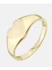 Vanlere Siegelring aus 375 Gelbgold Herz-Design