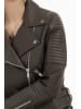 DreiMaster Damen Bikerjacke Aus Leder in Taupe