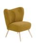 58 aufm Kessel SESSEL Kathy Bezug Veloursstoff Buche natur / mais
