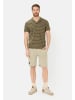 Camel Active Poloshirt mit kontrastierenden Details in Olivgrün