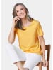 GOLDNER Kurzgröße:  Shirt Gepflegtes Shirt in formstabiler Ware in zitronengelb