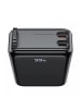 COFI 1453 Externer Akku PD 67W 20000mAh Powerbank mit integriertem Kabel in Schwarz