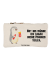 Mr. & Mrs. Panda Federtasche Pinguin Pommes mit Spruch in Weiß