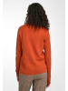 PETER HAHN Strickjacke New Wool in orangemeliert