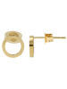 Adeliás Damen Ohrringe – Ohrstecker aus Edelstahl in gold