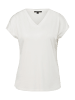 comma T-Shirt kurzarm in Weiß