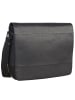 Leonhard Heyden Hamburg Aktentaschen Messenger Leder 38 cm Laptopfach schwarz