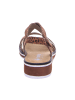 rieker Keilsandalen in noisette/gold/leo