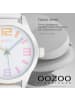 Oozoo Analog-Armbanduhr Oozoo Timepieces weiß extra groß (ca. 46mm)