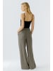 Oui Hose in lt stone grey