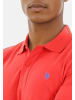U.S. Polo Assn. Poloshirt Basic Herren Kurzarm Grösse in Rot-Royal