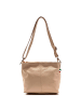 Florence Florence Schultertasche, Umhängetasche Leder taupe, beige ca. 29cm