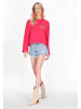 IZIA Women Sweatshirt in fuchsia