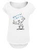 F4NT4STIC Long Cut T-Shirt Fido Dido Points Normal Is Boring in weiß