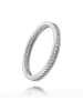BALIA 333 Weißgold - 8 Karat Damen Ringe 1-reihig Zirkonia Fingerring 58 (18,5)