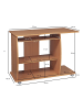 FineBuy Schreibtisch in Braun / Spanplatte / 48x94x90